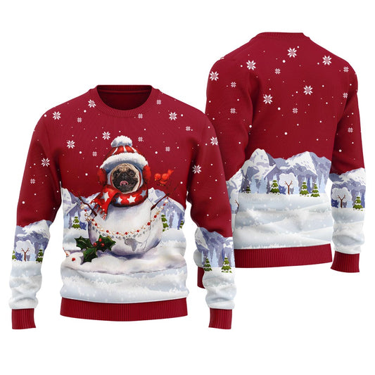 Funny Snowman Custom Pet With Picture Christmas Sweater