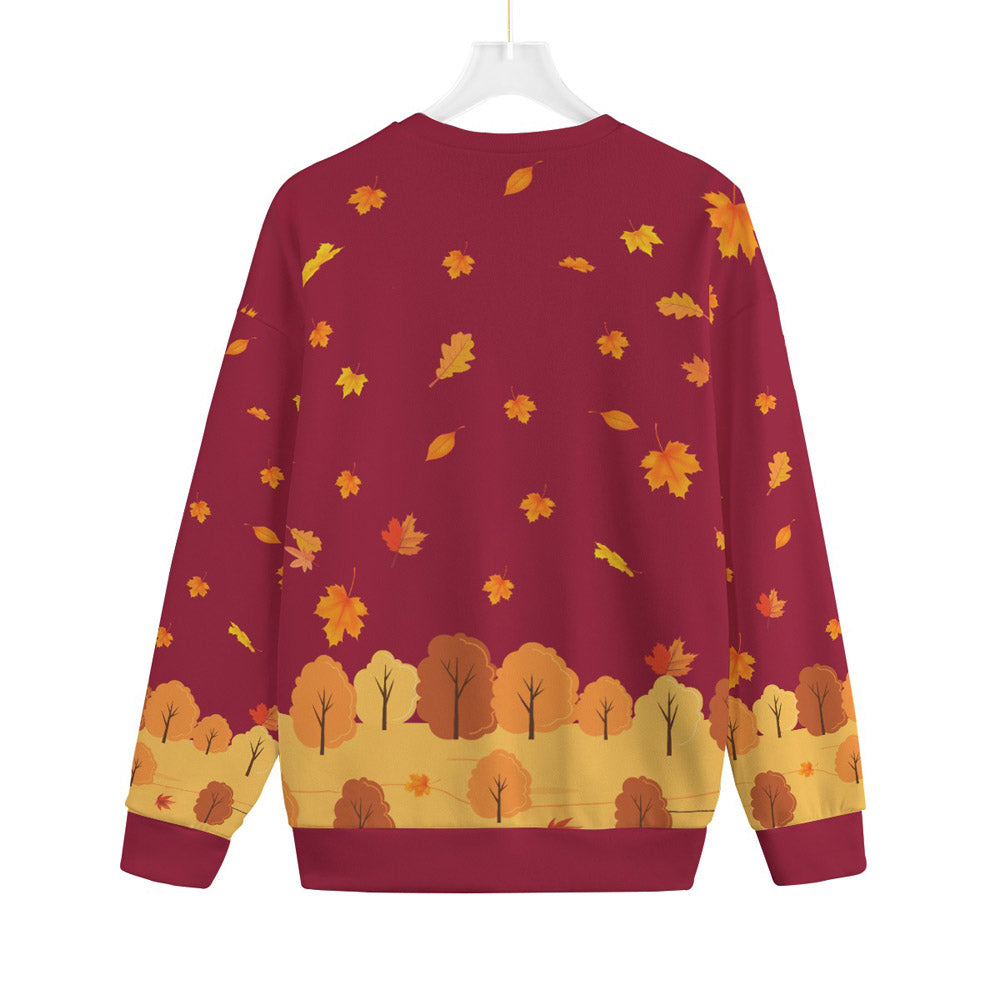Funny T-Red Turkey Thanksgiving Plus Size Holiday Sweater Red