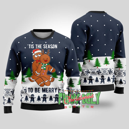 Funny Tis The Season To Be Merry Christmas Navy