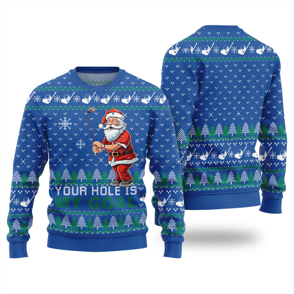 Funny Santa Golf Ugly Sweater For Women