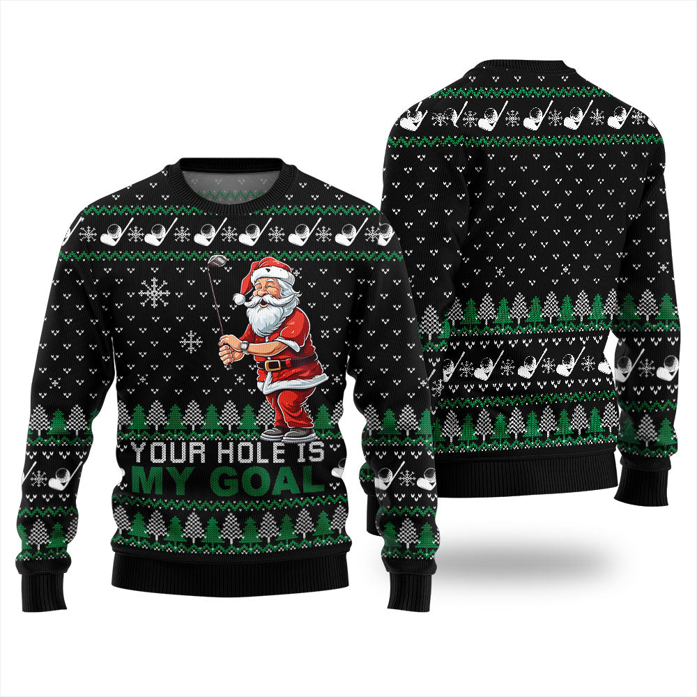 Funny Santa Golf Ugly Sweater For Women