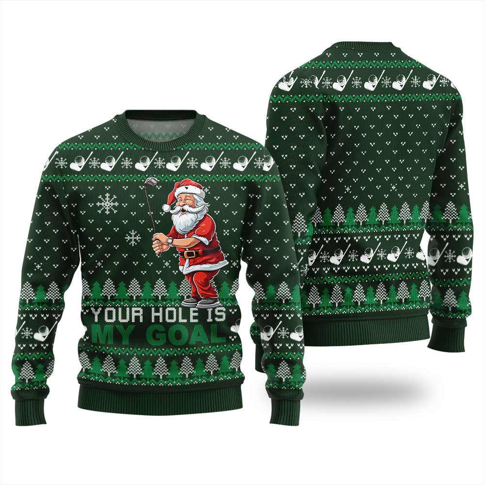 Funny Santa Golf Ugly Sweater For Women