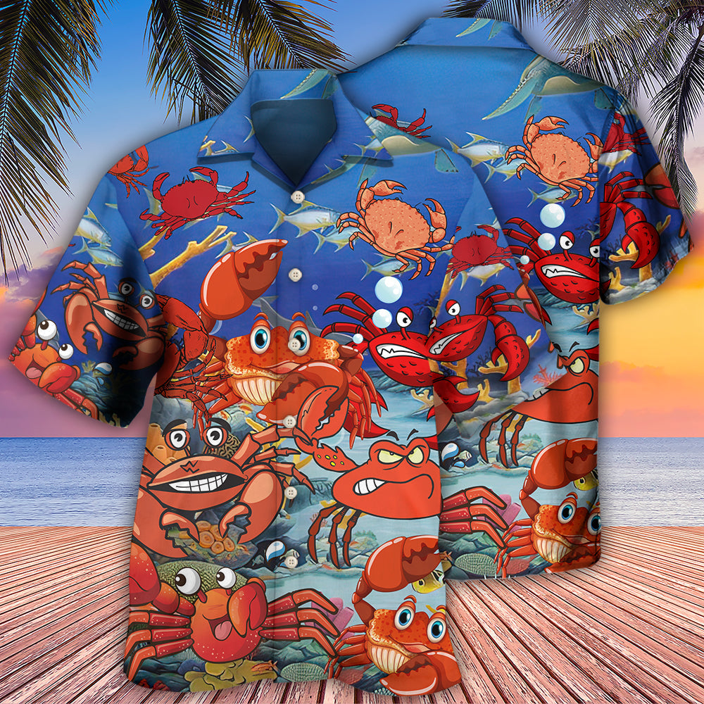 Crab Funny Crabs We Rule The Ocean - Hawaiian Shirt 