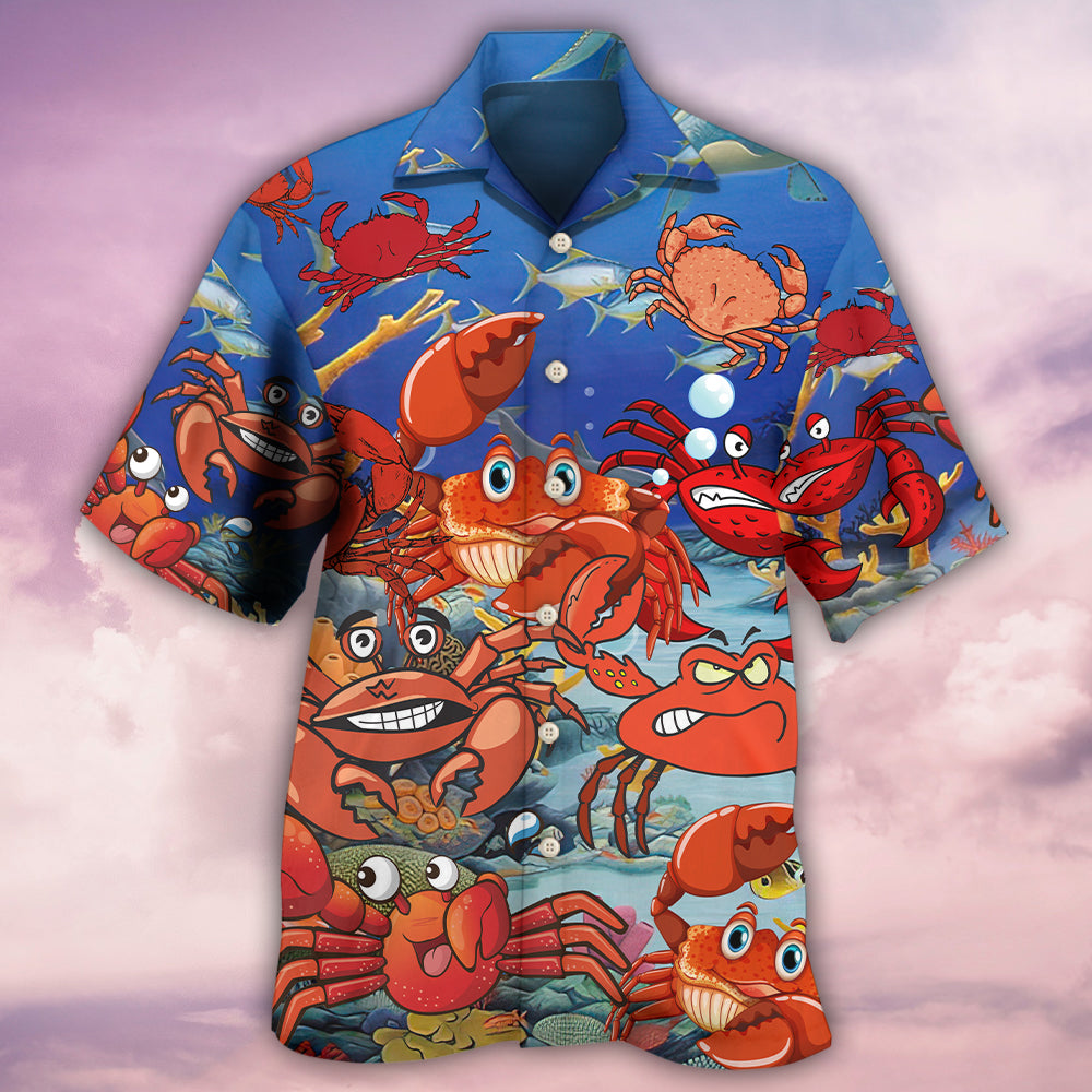 Crab Funny Crabs We Rule The Ocean - Hawaiian Shirt 