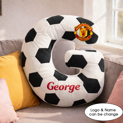 Football UK Pillow Custom Name and Logo All Teams Irregular-Shaped Pillow Custom