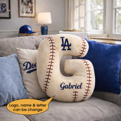 Baseball Pillow Custom Name and Logo All Teams  Irregular-Shaped Pillow Custom