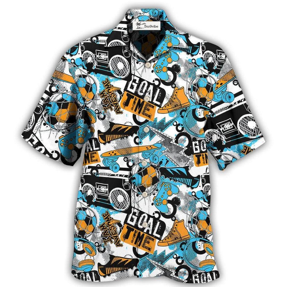 Hawaiian Shirt / Adults / S Game Goal Time Passion - Hawaiian Shirt 