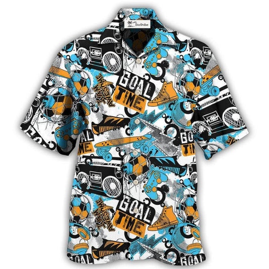 Hawaiian Shirt / Adults / S Game Goal Time Passion - Hawaiian Shirt 