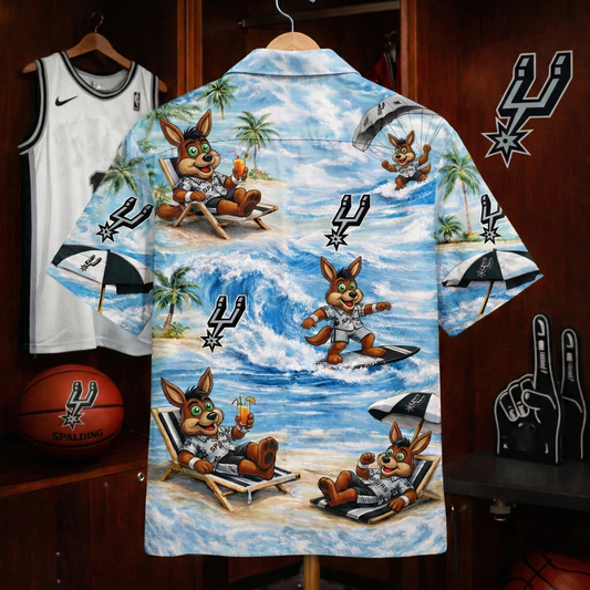 SAS Basketball Mascot Beach Viber Unisex Hawaiian Shirt For Men & Women