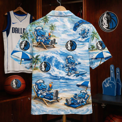 DM Basketball Mascot Beach Viber Unisex Hawaiian Shirt For Men & Women