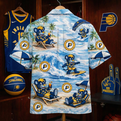 IP Basketball Mascot Beach Viber Unisex Hawaiian Shirt For Men & Women