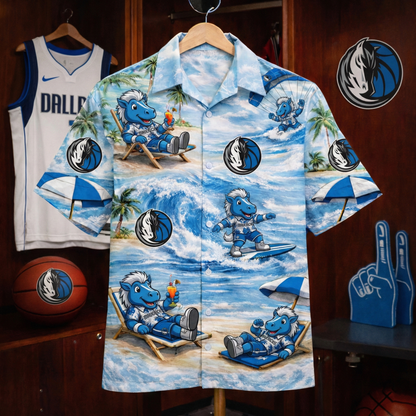 DM Basketball Mascot Beach Viber Unisex Hawaiian Shirt For Men & Women