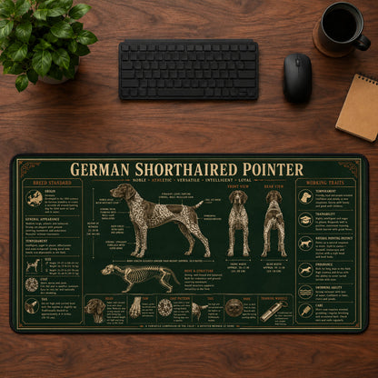 German Shorthaired Pointer Desk Mat Mouse Pad | 5To9Vibe