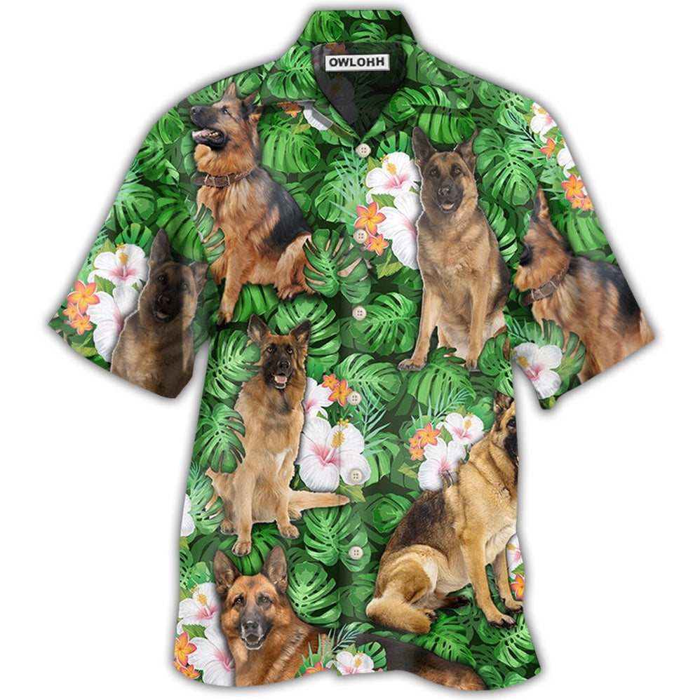 Hawaiian Shirt / Adults / S German Shepherd Dog Lover Tropical Life Cool Style - Hawaiian Shirt 