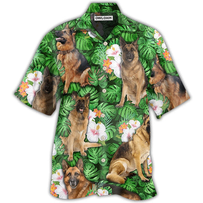 Hawaiian Shirt / Adults / S German Shepherd Dog Lover Tropical Life Cool Style - Hawaiian Shirt 