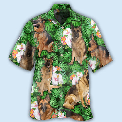 German Shepherd Dog Lover Tropical Life Cool Style - Hawaiian Shirt 