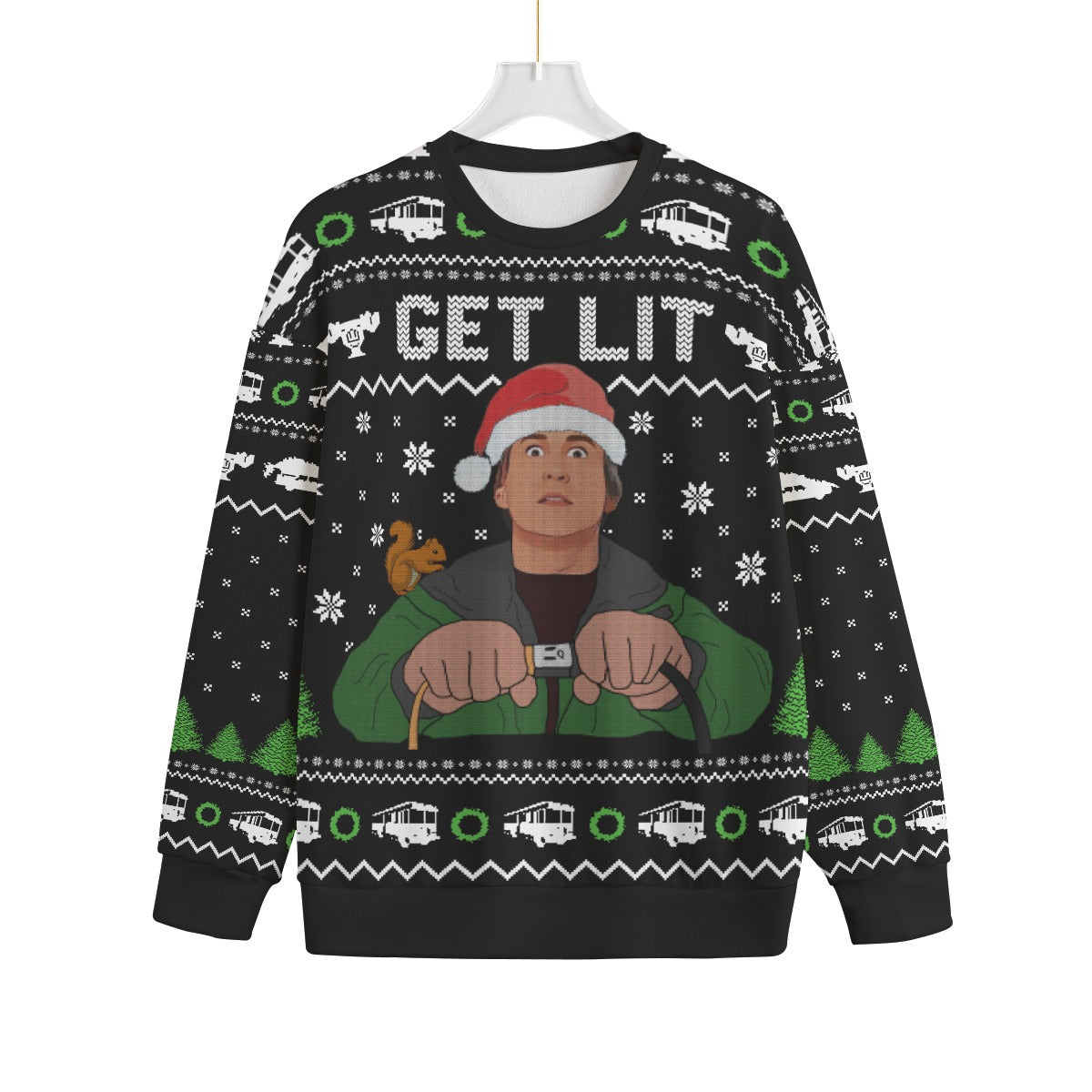 Get Lit With Clark Griswold Plus Size Ugly Christmas Sweater