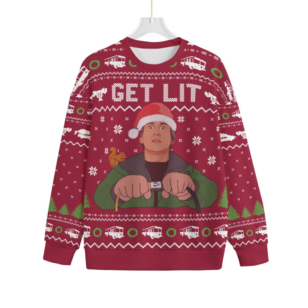 Get Lit With Clark Griswold Plus Size Ugly Christmas Sweater