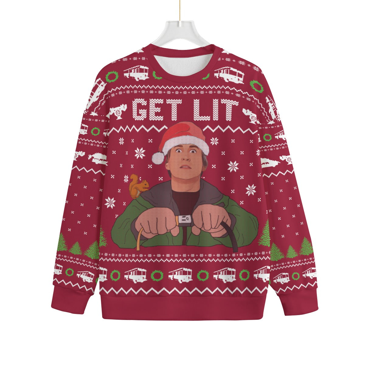 Get Lit With Clark Griswold Plus Size Ugly Christmas Sweater