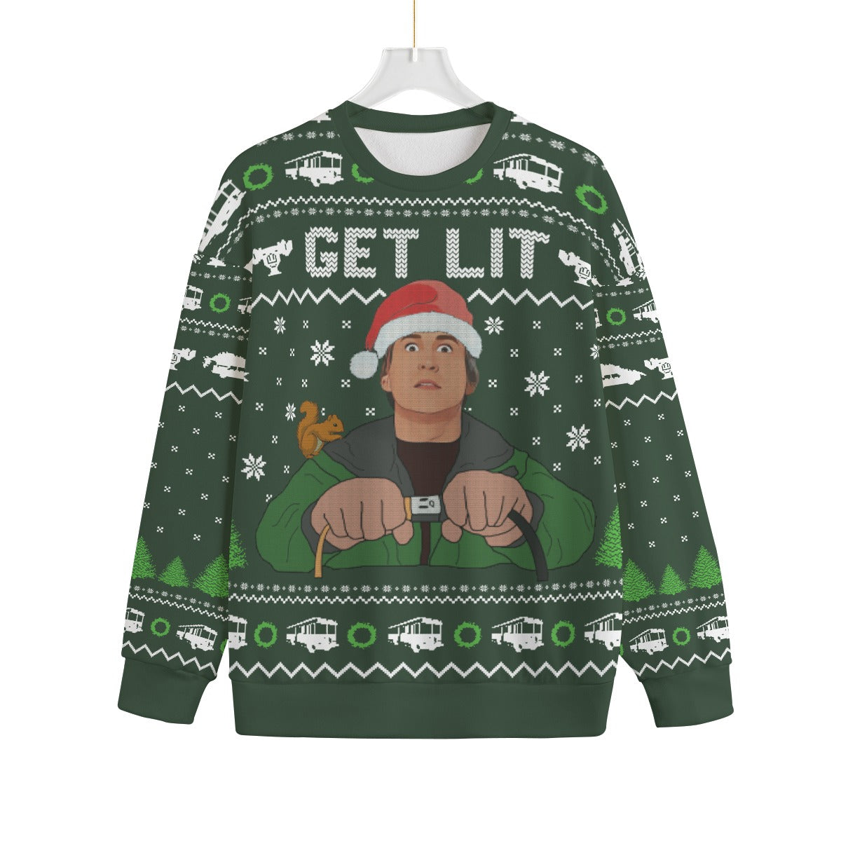 Get Lit With Clark Griswold Plus Size Ugly Christmas Sweater