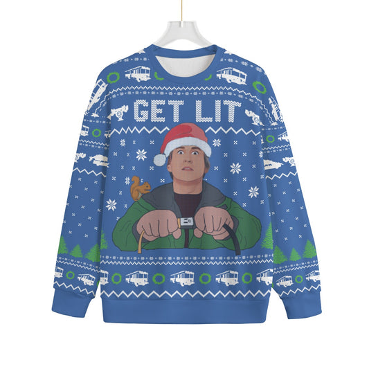 Get Lit With Clark Griswold Plus Size Ugly Christmas Sweater