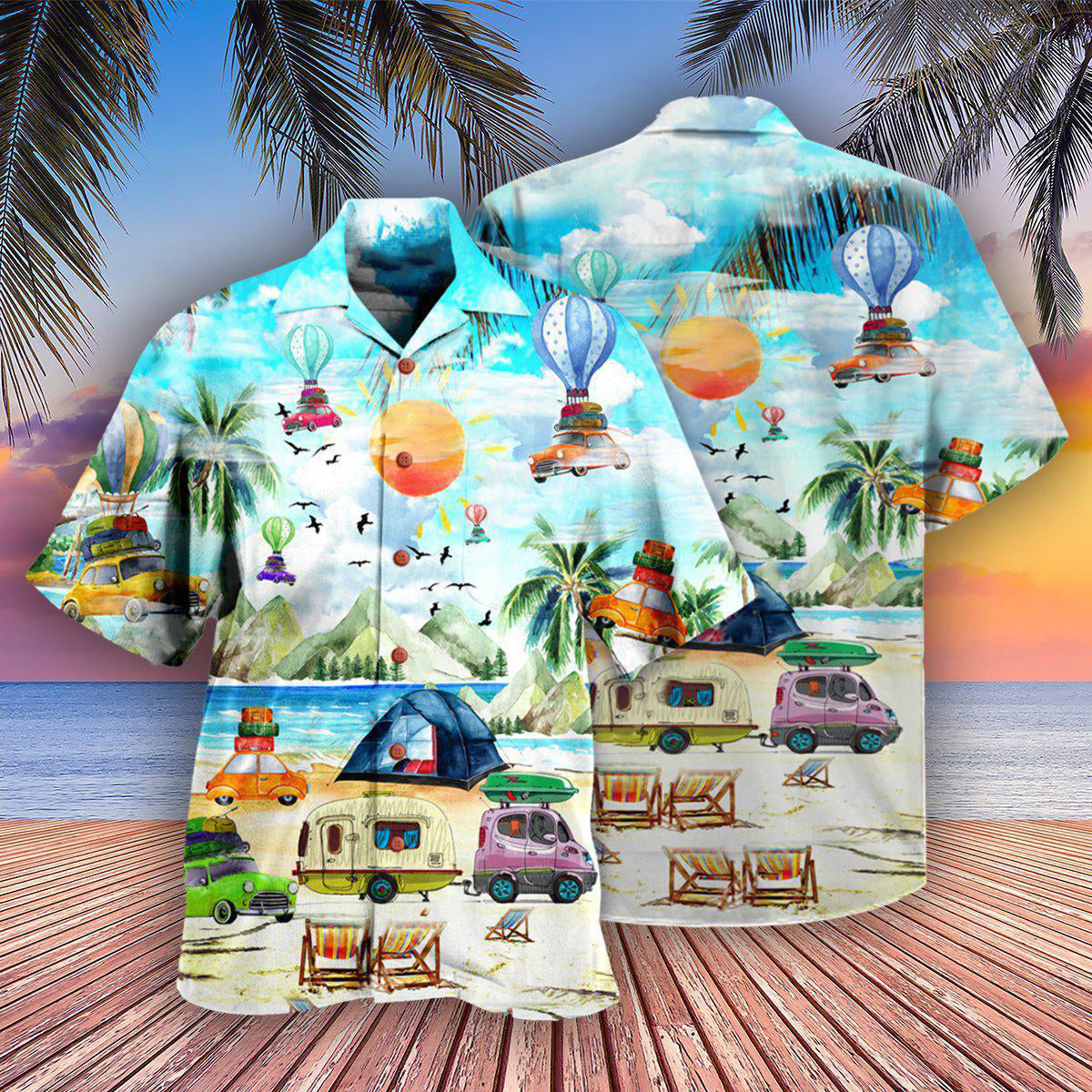 Camping Get High With - Hawaiian Shirt 