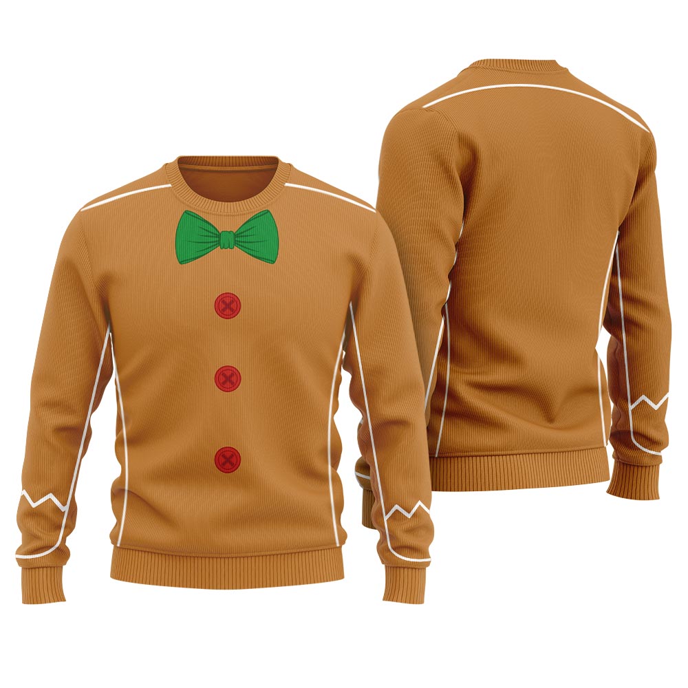 Gingerbread Man Ugly Christmas Sweater