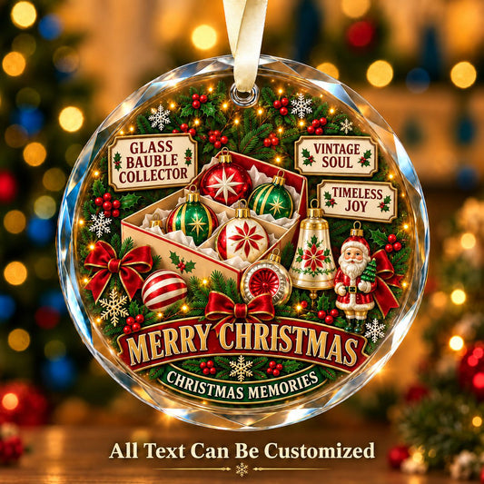 Glass Bauble Collector Personalized Glass Ornament | 5To9Vibe