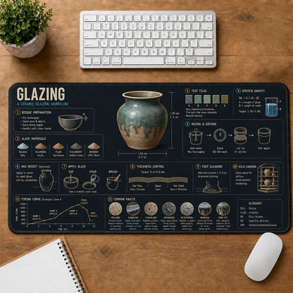 Glazing Creative Reference Guide Desk Mat | 5To9Vibe
