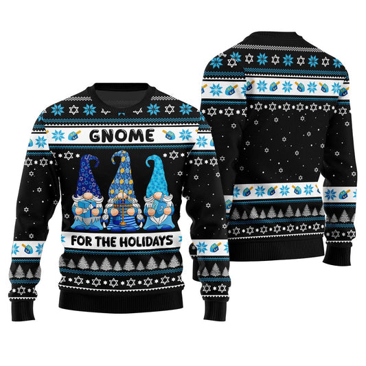 Gnome For The Holidays Ugly Hanukkah Sweater