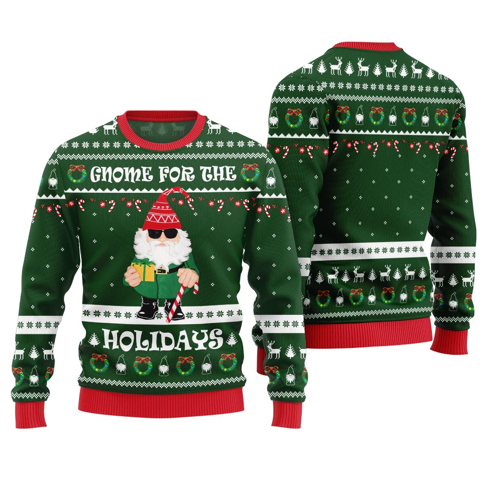 Gnome For The Holidays Ugly Sweater