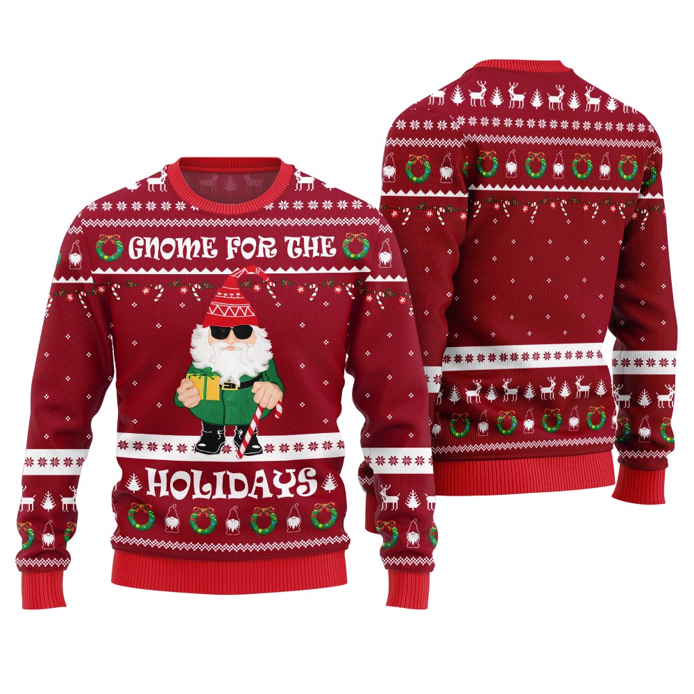 Gnome For The Holidays Ugly Sweater