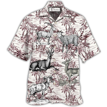 Hawaiian Shirt / Adults / S Goat Tropical Style - Hawaiian shirt 