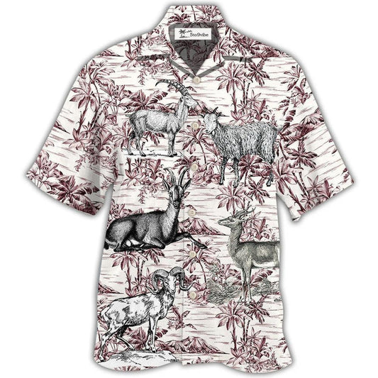 Hawaiian Shirt / Adults / S Goat Tropical Style - Hawaiian shirt 