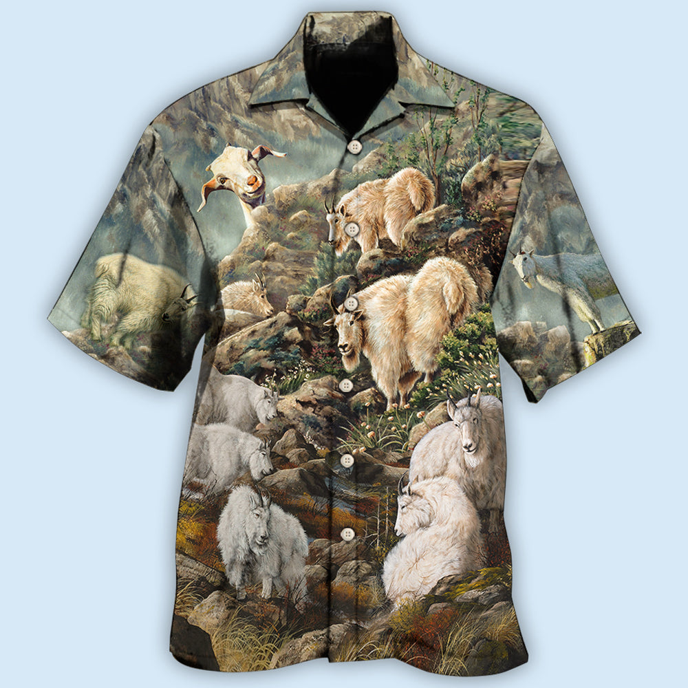 Goat Mountain Wild Life - Hawaiian Shirt 