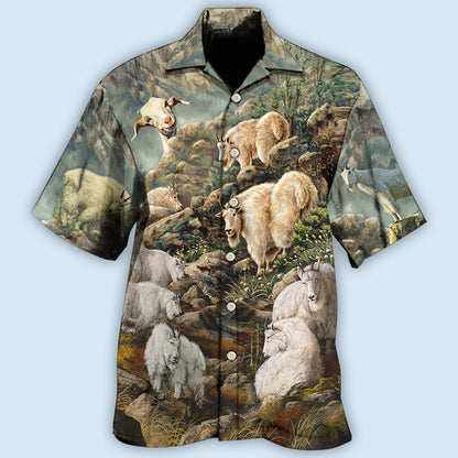 Goat Mountain Wild Life - Hawaiian Shirt 
