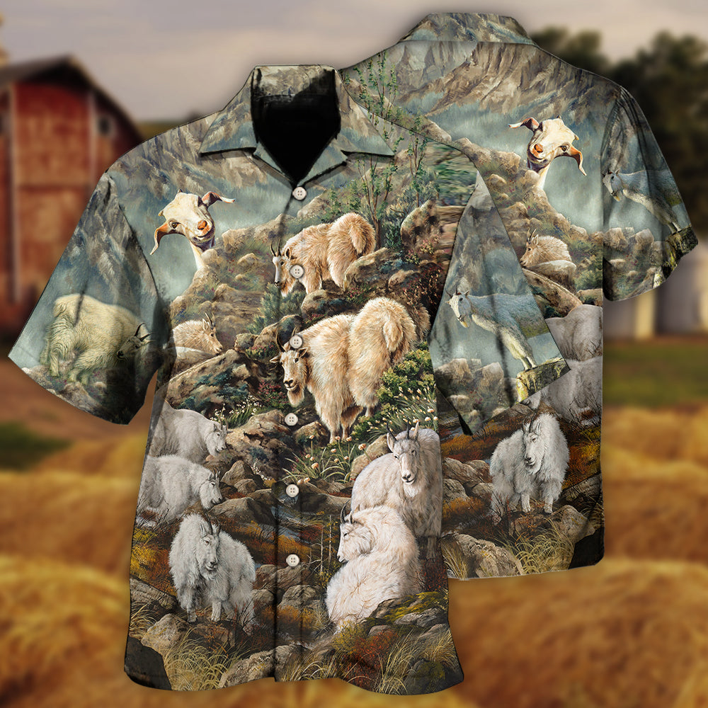 Goat Mountain Wild Life - Hawaiian Shirt 