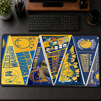 All Basketball Teams Vintage Pennant Anniversary For Fans Desk Mat Mouse Pad Trending - 5to9vibe