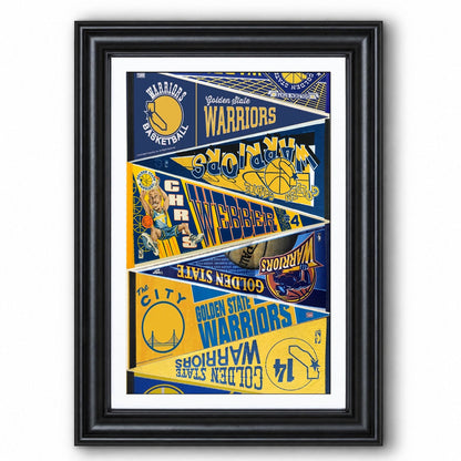 All Basketball Teams Vintage Pennant Anniversary For Fans No Frame Vertical Poster - 5to9vibe