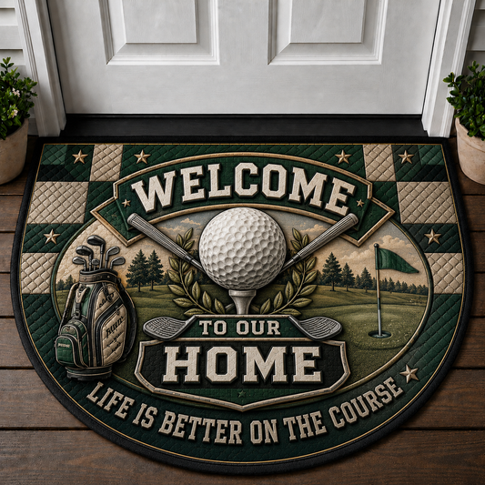 Golf Welcome Mat - Life Is Better On The Course Sports Doormat - 5to9vibe