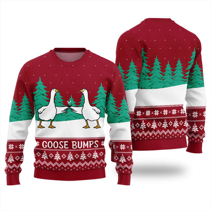 Goose Bumps Ugly Christmas Sweater