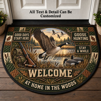 Goose Hunting Personalized Half Round Mat | 5To9Vibe