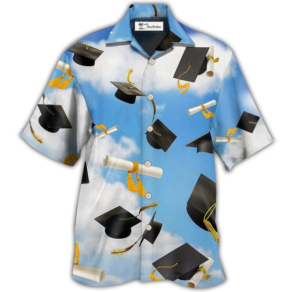 Hawaiian Shirt / Adults / S Graduation Paper Blue Sky - Hawaiian Shirt 