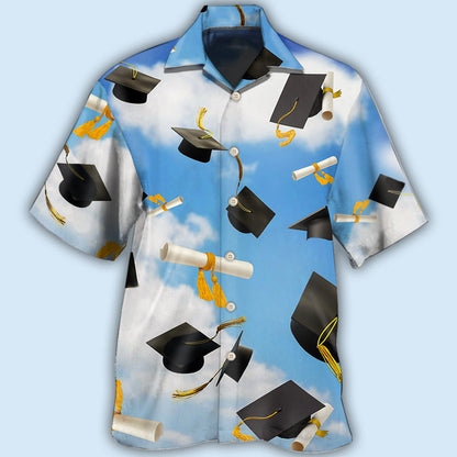 Graduation Paper Blue Sky - Hawaiian Shirt 