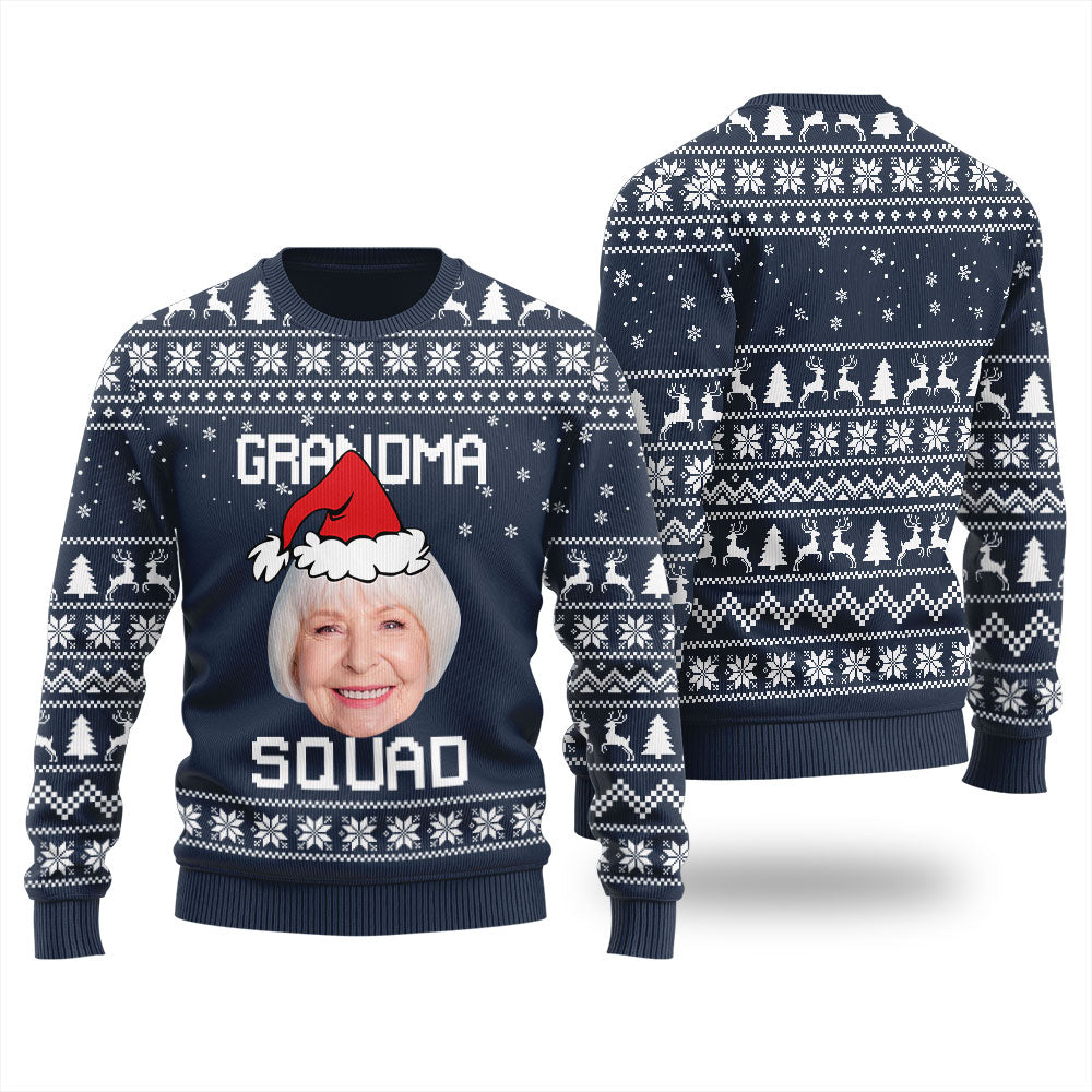 Grandma Squad Personalized Christmas Sweater For Men