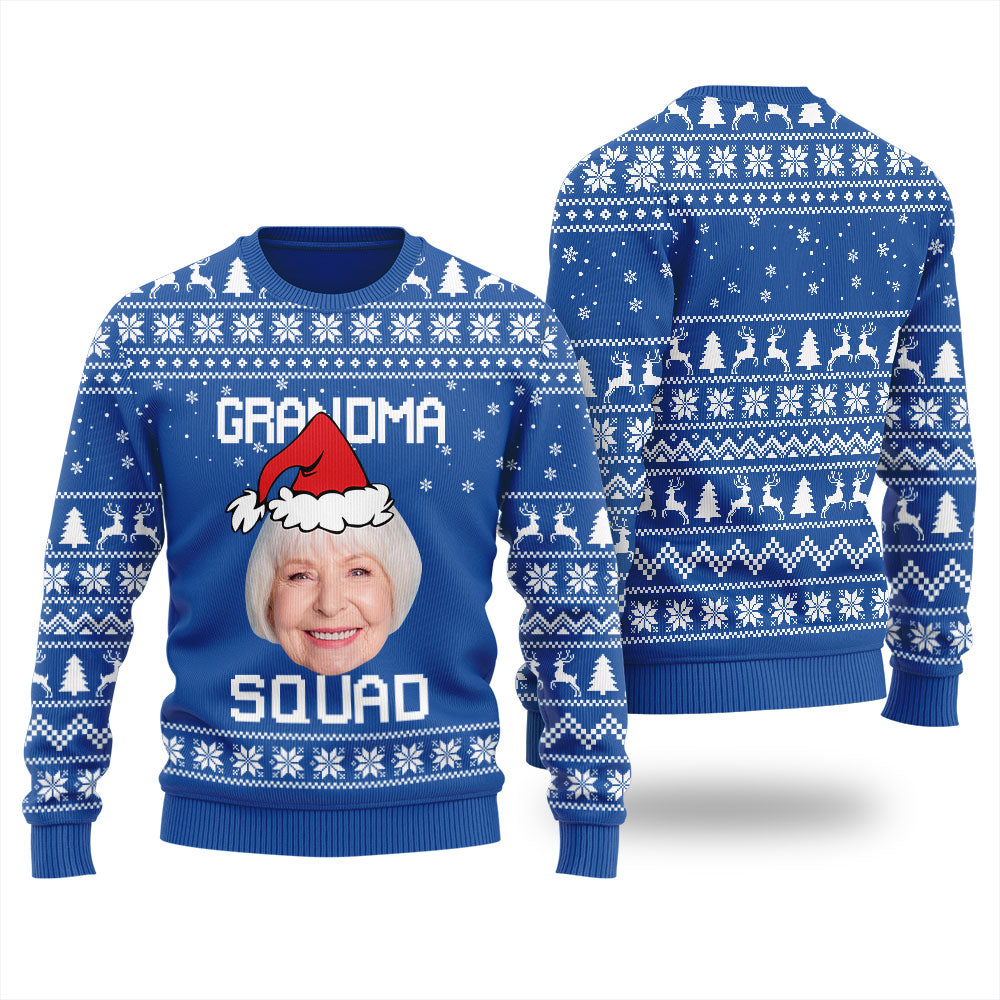 Grandma Squad Personalized Christmas Sweater For Men