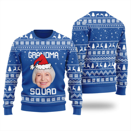 Grandma Squad Personalized Christmas Sweater For Men
