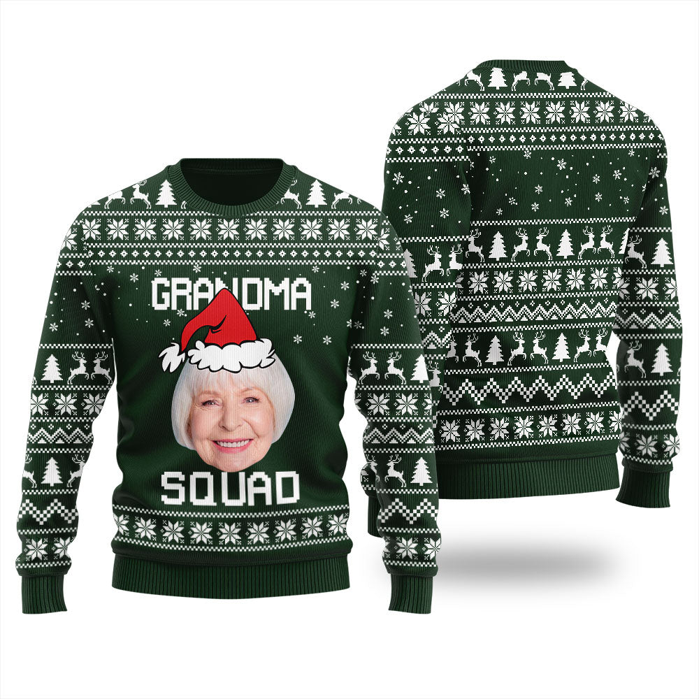 Grandma Squad Personalized Christmas Sweater For Men