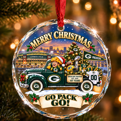 Football team Style 12 Glass Ornament mockup | 5To9Vibe