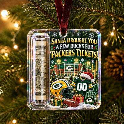 All Football Teams Christmas Money Holder Glass Ornament - 5to9vibe